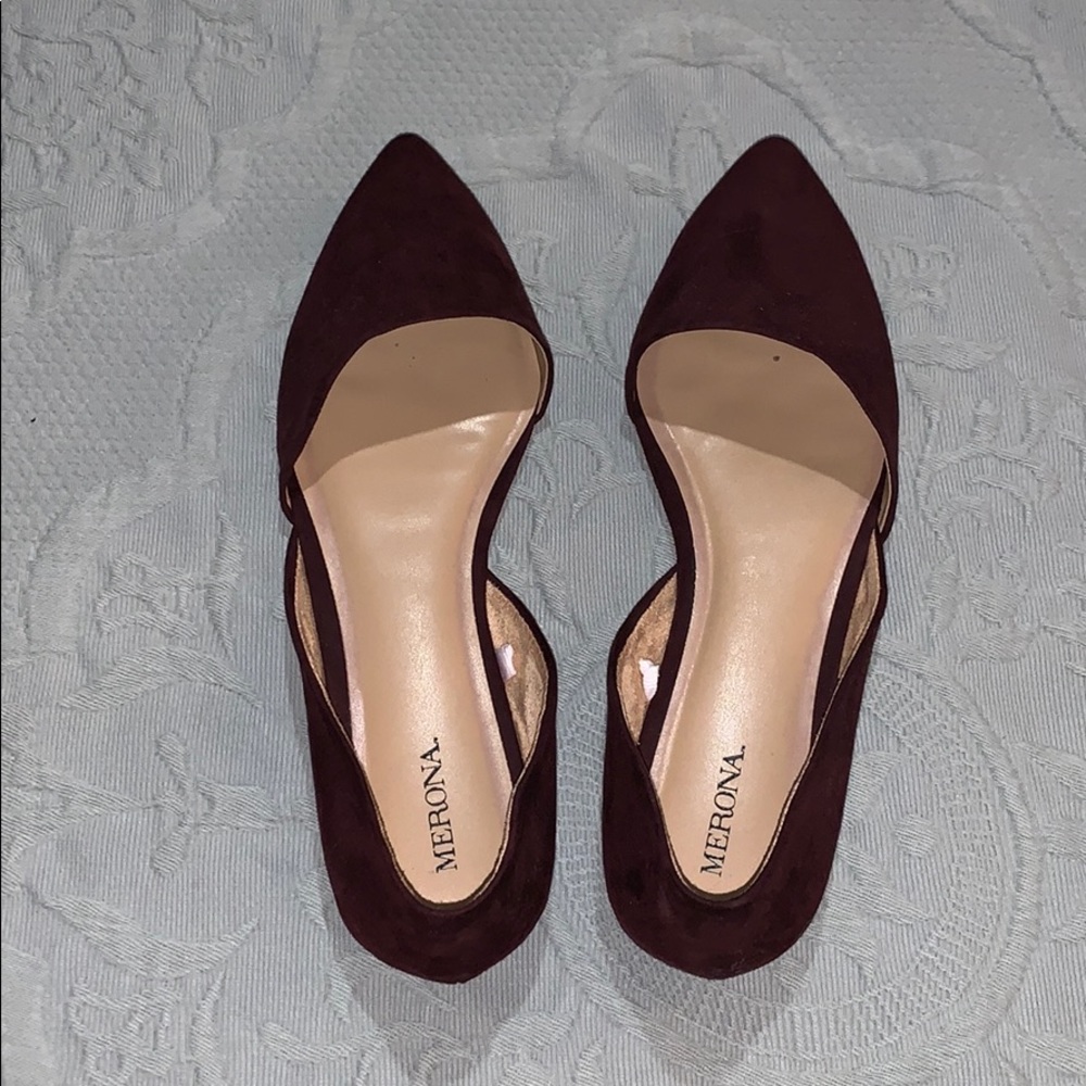 🌼🌼🌼Merona Plum Velvet Flats🌼🌼🌼